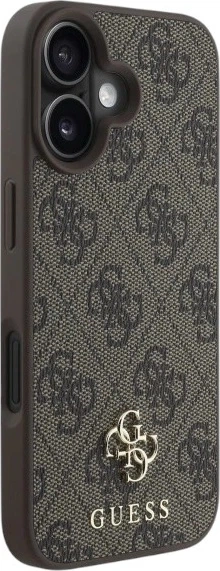 Etui Guess 4G Small Classic MagSafe do Apple iPhone 16 Brown (GUHMP16SP4SM4MW) - obraz 4