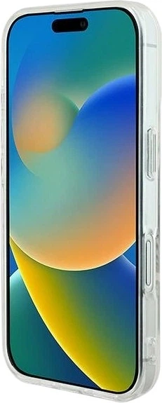 Etui Guess IML Rhinestones MagSafe do Apple iPhone 16 White (GUHMP16SPFTDTEH) - obraz 5