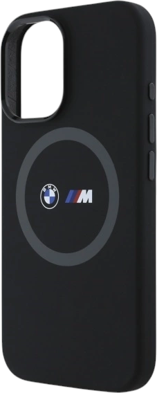 Etui plecki BMW M Silicone Printed Ring MagSafe do Apple iPhone 16 Black (BMHMP16S23SROK) - obraz 6