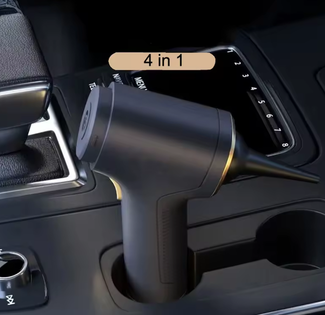 Автомобильный пылесос, вакуматор, воздуходув Suitu ST-6685Pro с Type-C 12000Па 100W 3600 мАч беспроводной вакуумный аккумуляторный универсальный автопылесос Черный (2120636) - изображение 11