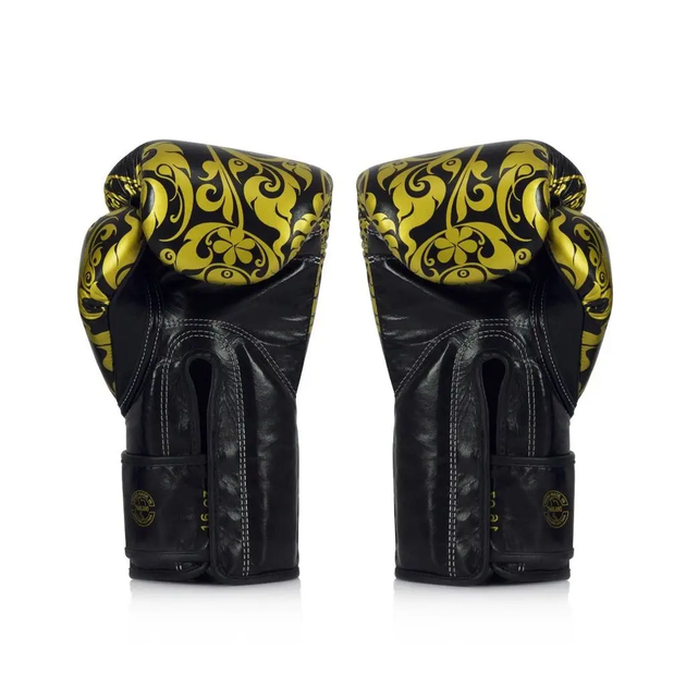 Рукавички боксерські з бинтами Fairtex BGVG2 Velcro розмір 12 унцій, чорні - изображение 3