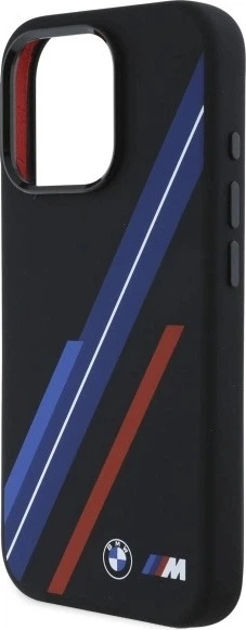 Etui plecki BMW Silicone Random Lines MagSafe do Apple iPhone 16 Pro Max Black (BMHMP16X23SSPK) - obraz 6