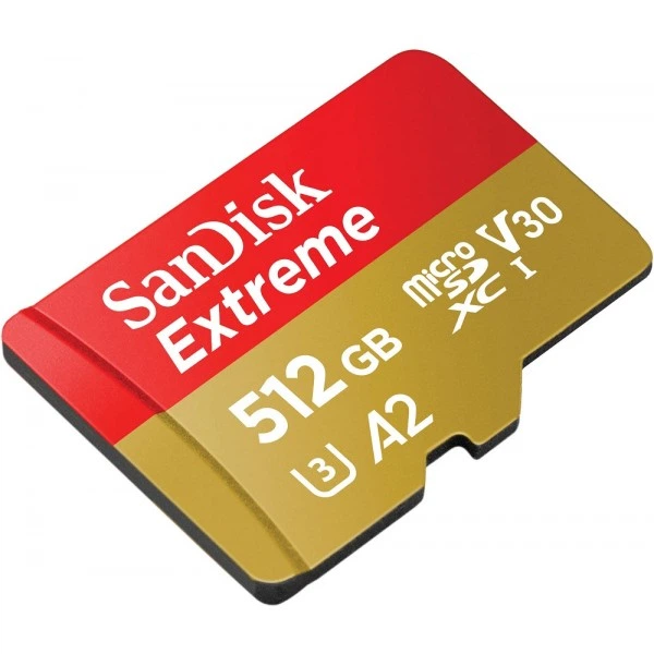 Карта пам'яті microSDXC (UHS-1 U3) SanDisk Extreme A2 512Gb class 10 V30 (R190MB/s,W130MB/s) (adapter SD) (SDSQXAV-512G-GN6MA) (457) - изображение 4