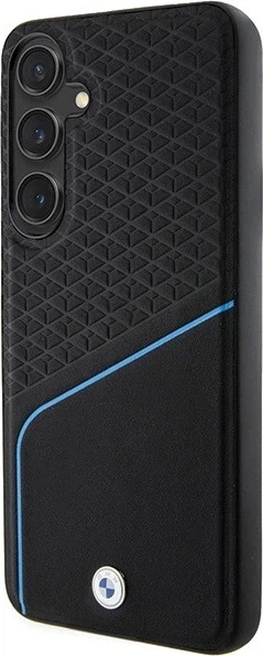 Etui plecki BMW Signature Leather Textured & Line MagSafe do Samsung Galaxy S24 Black (BMHMS24S23RDCLK) - obraz 2
