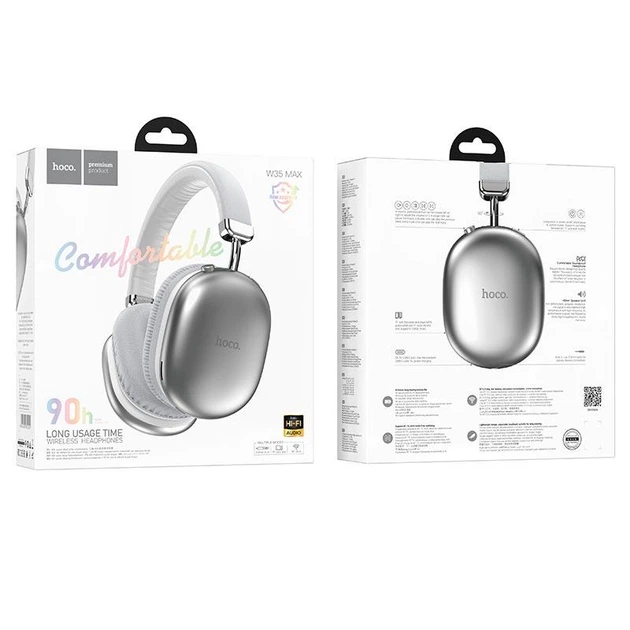 Наушники HOCO W35 Max Joy BT headphones |BT5.3/AUX/TF, 90h| - Фото 2 Наушники HOCO W35 Max Joy BT headphones |BT5.3/AUX/TF, 90h| - изображение 2