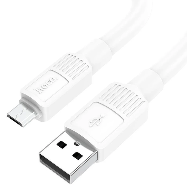 Кабель HOCO Micro USB Solid charging data cable X84 |1M, 2.4A| - Фото 3 Кабель HOCO Micro USB Solid charging data cable X84 |1M, 2.4A| - изображение 3