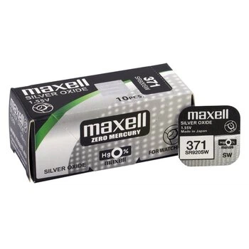 Батарейка SR920 (371) Maxell 1,55V silver oxide (1 шт.) - Фото 2 Батарейка SR920 (371) Maxell 1,55V silver oxide (1 шт.) - изображение 2