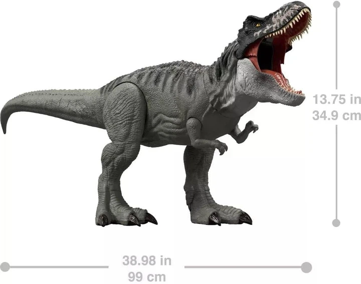 Динозавр Тираннозавр Рекс 99 см Мир Юрского Периода Jurassic World Tyrannosaurus Rex Mattel JGB52 - Фото 2 Динозавр Тираннозавр Рекс 99 см Мир Юрского Периода Jurassic World Tyrannosaurus Rex Mattel JGB52 - изображение 2