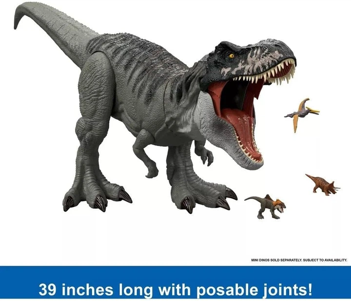 Динозавр Тираннозавр Рекс 99 см Мир Юрского Периода Jurassic World Tyrannosaurus Rex Mattel JGB52 - Фото 6 Динозавр Тираннозавр Рекс 99 см Мир Юрского Периода Jurassic World Tyrannosaurus Rex Mattel JGB52 - изображение 6