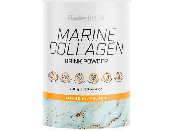 Колаген морський BiotechUSA Marine Collagen порошок 240 г Манго