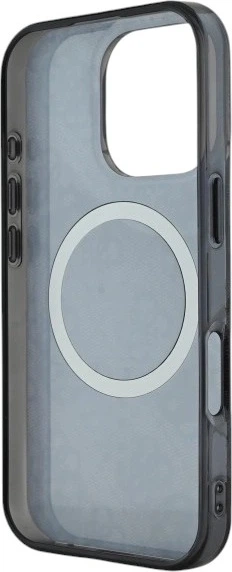 Etui Guess IML Peony On 4G Background MagSafe do Apple iPhone 16 Pro Max Black (GUHMP16XH4PYEEK) - obraz 6