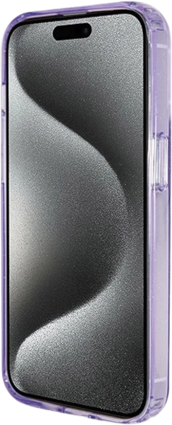 Etui plecki Guess Ring Stand Script Glitter MagSafe do Apple iPhone 13 Pro/13 Purple (3666339156688) - obraz 5