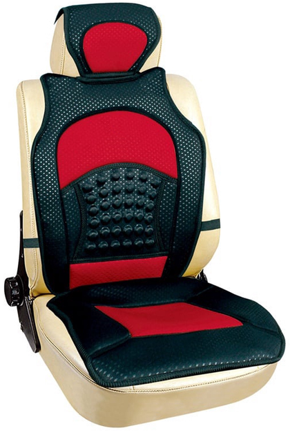 Pokrowiec na fotel samochodowy Autoserio AG-26105-7 Czarno-czerwony (4770364225512) - obraz 1