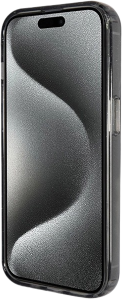 Etui plecki Guess Ring Stand Script Glitter MagSafe do Apple iPhone 13/14/15 Black (3666339156251) - obraz 5