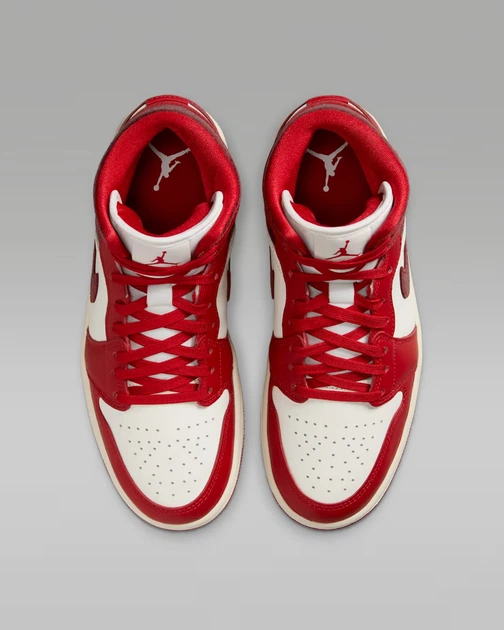 Кроссовки Air Jordan 1 Mid Se Red/White HJ9337-106 36.5 - изображение 4