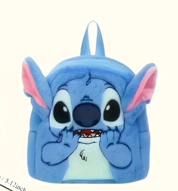 Плюшевый рюкзак Стич Disney Fairy Stitch мягкий детский рюкзак с ушками и мордочкой синий - Фото 5 Плюшевый рюкзак Стич Disney Fairy Stitch мягкий детский рюкзак с ушками и мордочкой синий - изображение 5
