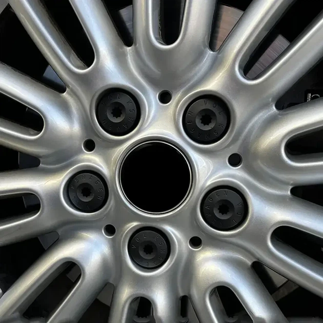 Колпачки на болты Volkswagen 17мм, черные с ключом - изображение 2