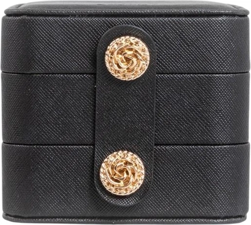 Скринька для біжутерії Homla Virello Чорна 9.5 x 9.5 x 8 см (5906496726446) - зображення 1