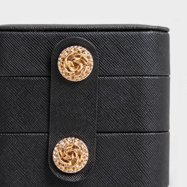 Скринька для біжутерії Homla Virello Чорна 9.5 x 9.5 x 8 см (5906496726446) - зображення 5