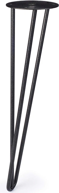 Noga do stołu Rei Steel Hairpin Leg Triple 8 40 cm Czarna (2-951.400.03(S)) - obraz 2