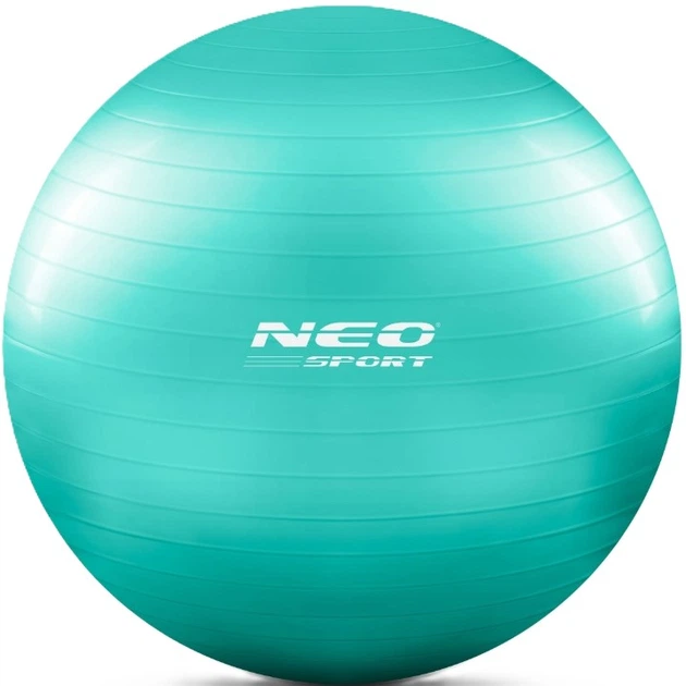 Piłka do ćwiczeń Neo Sport NS-951 65 cm Turkusowa (5903890606206) - obraz 1