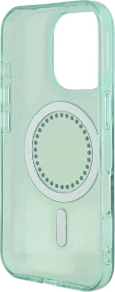 Etui Guess IML Rhinestones MagSafe do Apple iPhone 16 Pro Max Green (GUHMP16XPFTDTEN) - obraz 7