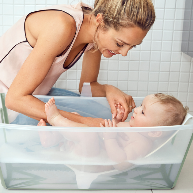 Набір Stokke Flexi Bath Ванночка складна та адаптер Зелений (531508) - Фото 7 Набір Stokke Flexi Bath Ванночка складна та адаптер Зелений (531508) - зображення 7
