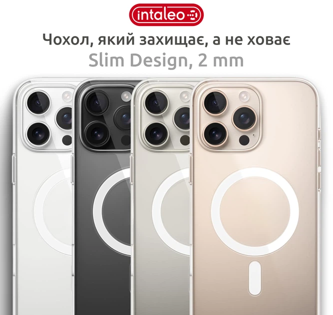 Чехол для смартфона Apple iPhone 16 Pro Max Intaleo Clear MagSafe Transparent (1283126607929) - изображение 2