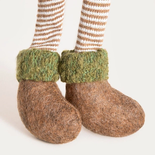 Figurka Homla Altin krasnal siedzący zielony 54 cm (5904183861210) - obraz 3