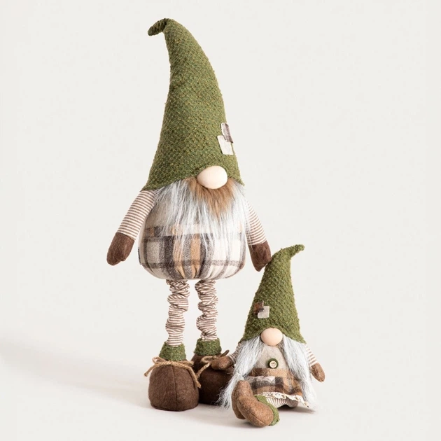 Figurka Homla Altin krasnal siedzący zielony 54 cm (5904183861210) - obraz 5