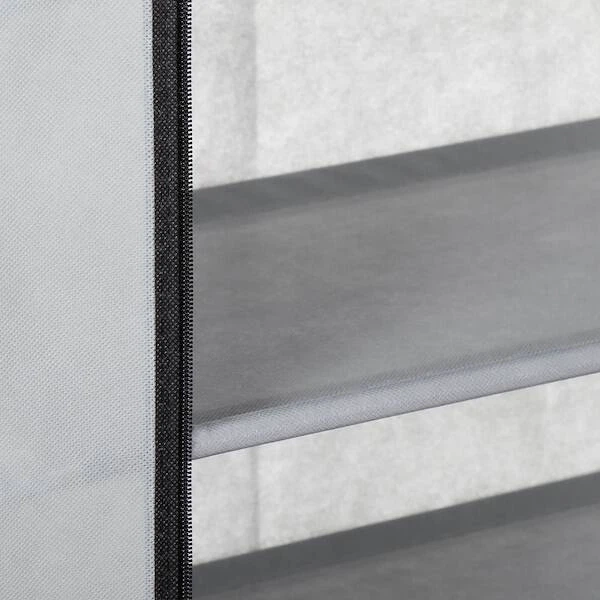 Stojak na buty Springos HS0004 9 - Poziomowy Osłona Pyłoszczelna 168 x 60 x 28 cm Szary (5907719469799) - obraz 9