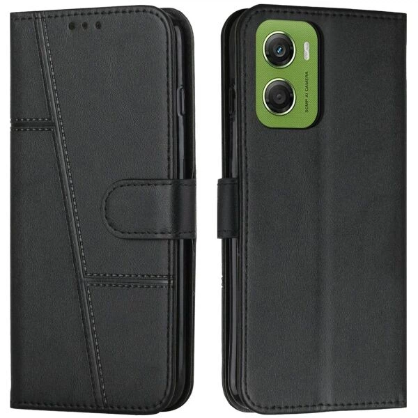Чехол-книжка с застежкой UniCase Jet Cover для Motorola Moto G06 / G06 Power - Black - Фото 1 Чехол-книжка с застежкой UniCase Jet Cover для Motorola Moto G06 / G06 Power - Black - изображение 1