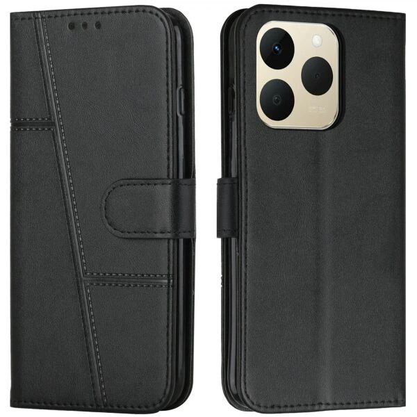 Чехол-книжка с застежкой UniCase Jet Cover для Realme 15T - Black - Фото 1 Чехол-книжка с застежкой UniCase Jet Cover для Realme 15T - Black - изображение 1
