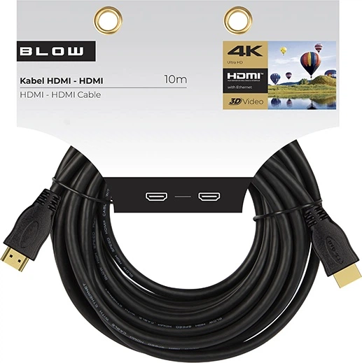 Kabel Blow HDMI - HDMI 4K 10 m Black (5900804119289) - obraz 2
