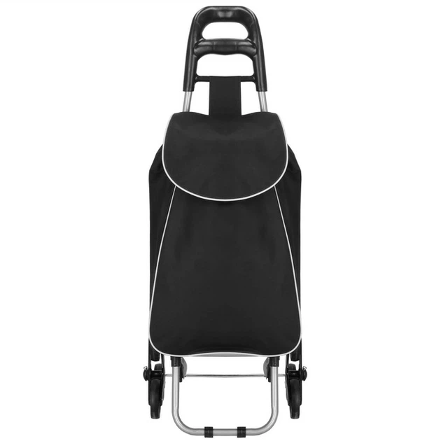 Wózek na zakupy Springos HA7482 30L na 6 kółkach Szaro-czarny (5907719487120) - obraz 2