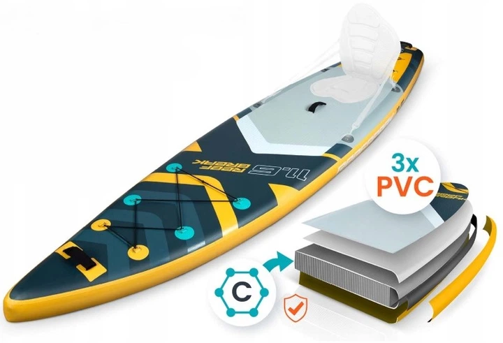 Надувна дошка SUP Neo-Sport Reefbreak 350 x 81 x 15 см 170106 (5903890629915) - зображення 2