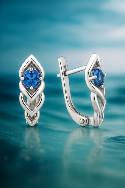 Сережки срібні з фіанітами Silver Style (20455.40 sku:2300103303663) - зображення 3