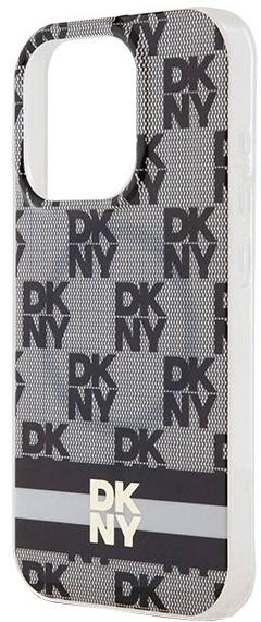 Etui DKNY IML Checkered Mono Pattern & Printed Stripes MagSafe do Apple iPhone 13/13 Pro Black (3666339269296) - obraz 5