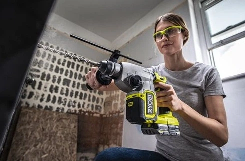 Перфоратор акумуляторний Ryobi ONE+ НР RSDS18X-1C40S SDS-plus 18В 1х4А·год 4Дж 4 режими 3.2кг (00123179) - изображение 4