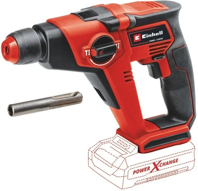 Перфоратор акумуляторний Einhell TE-HD 18/12LI-Solo SDS-plus PXC 18В 1.3Дж 1.7кг без АКБ та ЗП (00123254) - Фото 5 Перфоратор акумуляторний Einhell TE-HD 18/12LI-Solo SDS-plus PXC 18В 1.3Дж 1.7кг без АКБ та ЗП (00123254) - изображение 5