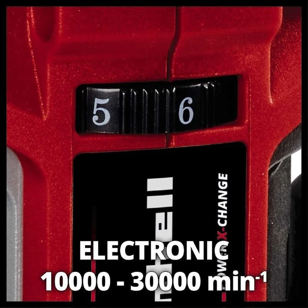 Фрезер кромковий акумуляторний Einhell Professional TP-ET 18LI BL - Solo 18В цанга 6 та 8мм 10000-30 (00123497) - изображение 10