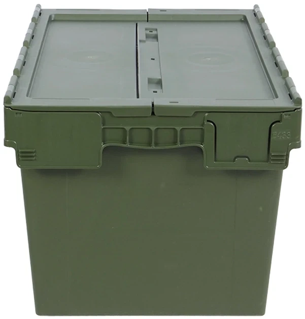 Ящик пластиковый N6433-ALC тип 1 600x400x345 мм Оливковый - Фото 3 Ящик пластиковый N6433-ALC тип 1 600x400x345 мм Оливковый - изображение 3