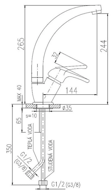 Bateria kuchenna Domoletti Sazava DSA506.5/3 - obraz 2