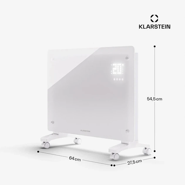 Умный конвекционный обогреватель Klarstein Bornholm Smart Напольный мощный обогреватель 1500 Вт - изображение 8