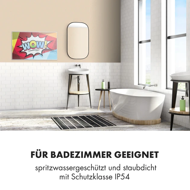 Инфракрасный обогреватель Klarstein Wonderwall Air Pop Art Настенный обогреватель-картина 600 Вт - Фото 5 Инфракрасный обогреватель Klarstein Wonderwall Air Pop Art Настенный обогреватель-картина 600 Вт - изображение 5