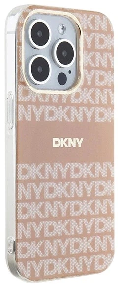 Etui DKNY IML Mono & Stripe MagSafe do Apple iPhone 13/13 Pro Pink (3666339267612) - obraz 4