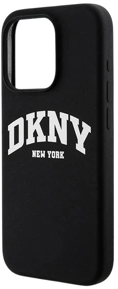 Etui DKNY Liquid Silicone White Printed Logo MagSafe do Apple iPhone 13 Pro Max Black (3666339266646) - obraz 5
