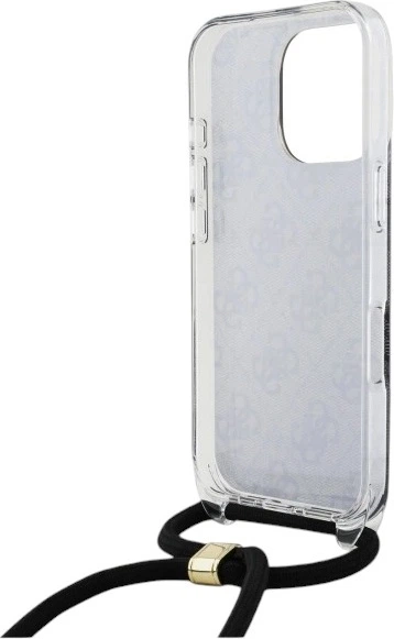 Etui Guess Crossbody Cord 4G Print do Apple iPhone 16 Pro Black (GUHCP16LHC4SEK) - obraz 6
