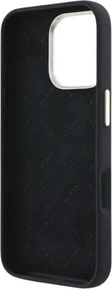 Etui Guess Silicone Logo Strass 4G do Apple iPhone 16 Pro Black (GUHCP16LM4DGPK) - obraz 7