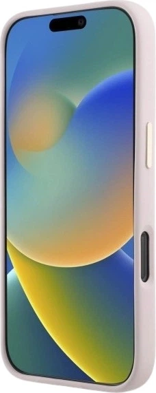 Etui Guess Silicone Logo Strass 4G do Apple iPhone 16 Pro Light Pink (GUHCP16LM4DGPP) - obraz 5